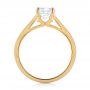 14k Yellow Gold 14k Yellow Gold Solitaire Diamond Engagement Ring - Front View -  104086 - Thumbnail