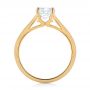 14k Yellow Gold 14k Yellow Gold Solitaire Diamond Engagement Ring - Front View -  104086 - Thumbnail