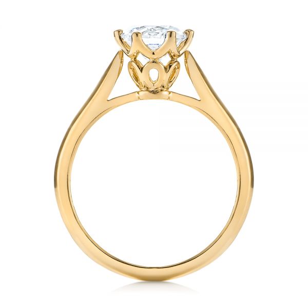 18k Yellow Gold 18k Yellow Gold Solitaire Diamond Engagement Ring - Front View -  104173