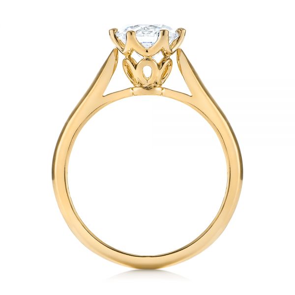 14k Yellow Gold 14k Yellow Gold Solitaire Diamond Engagement Ring - Front View - 104173