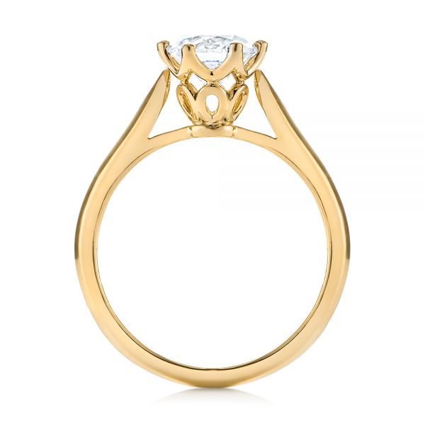 14k Yellow Gold 14k Yellow Gold Solitaire Diamond Engagement Ring - Front View -  104173