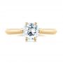14k Yellow Gold 14k Yellow Gold Solitaire Diamond Engagement Ring - Top View -  104114 - Thumbnail