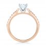 18k Rose Gold And 18K Gold 18k Rose Gold And 18K Gold Diamond Engagement Ring - Front View -  102584 - Thumbnail