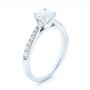 18k White Gold And 18K Gold 18k White Gold And 18K Gold Diamond Engagement Ring - Three-Quarter View -  102584 - Thumbnail