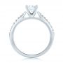 14k White Gold And 18K Gold 14k White Gold And 18K Gold Diamond Engagement Ring - Front View -  102584 - Thumbnail