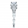  18K Gold Round Side Stone Diamond Engagement Ring - Vanna K - Side View -  100059 - Thumbnail