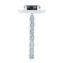  Platinum Salt And Pepper Diamond Modified Halo Engagement Ring - Side View -  104863 - Thumbnail