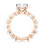 14k Rose Gold 14k Rose Gold Shared Prong Diamond Engagement Ring - Front View -  107223 - Thumbnail
