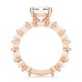 18k Rose Gold 18k Rose Gold Shared Prong Diamond Engagement Ring - Front View -  107223 - Thumbnail