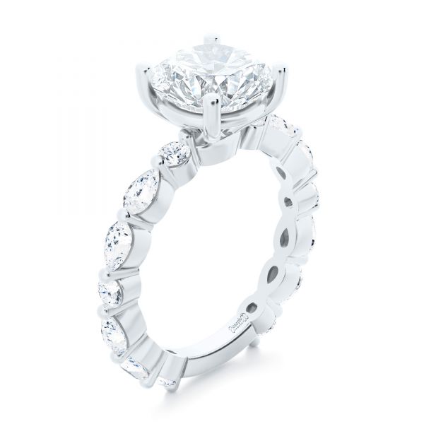 Shared Prong Diamond Engagement Ring - Image