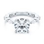 Platinum Platinum Shared Prong Diamond Engagement Ring - Flat View -  107223 - Thumbnail