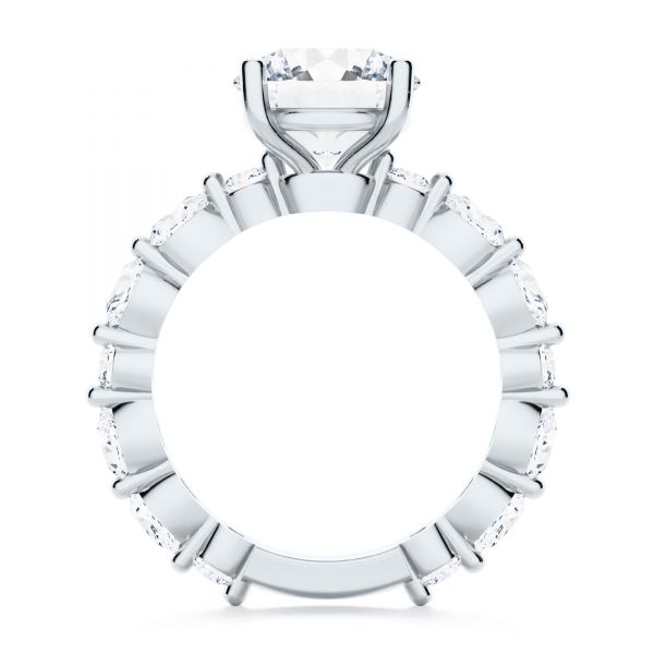  Platinum Platinum Shared Prong Diamond Engagement Ring - Front View -  107223