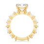 14k Yellow Gold Shared Prong Diamond Engagement Ring - Front View -  107223 - Thumbnail