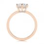 18k Rose Gold 18k Rose Gold Six-prong Classic Diamond Engagement Ring - Front View -  105766 - Thumbnail