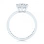 14k White Gold Six-prong Classic Diamond Engagement Ring - Front View -  105766 - Thumbnail