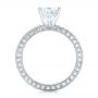 18k White Gold Six Prong Set Diamond Engagement Ring - Vanna K - Front View -  100681 - Thumbnail