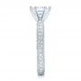 18k White Gold Six Prong Set Diamond Engagement Ring - Vanna K - Side View -  100681 - Thumbnail
