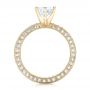 18k Yellow Gold 18k Yellow Gold Six Prong Set Diamond Engagement Ring - Vanna K - Front View -  100681 - Thumbnail