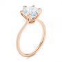 14k Rose Gold 14k Rose Gold Six Prong Solitaire Diamond Engagement Ring - Three-Quarter View -  105866 - Thumbnail