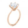 18k Rose Gold 18k Rose Gold Six Prong Solitaire Diamond Engagement Ring - Three-Quarter View -  105866 - Thumbnail