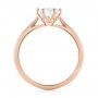 18k Rose Gold 18k Rose Gold Six Prong Solitaire Diamond Engagement Ring - Front View -  104092 - Thumbnail