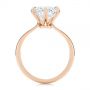 18k Rose Gold 18k Rose Gold Six Prong Solitaire Diamond Engagement Ring - Front View -  105866 - Thumbnail