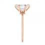 14k Rose Gold 14k Rose Gold Six Prong Solitaire Diamond Engagement Ring - Side View -  105866 - Thumbnail