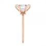 18k Rose Gold 18k Rose Gold Six Prong Solitaire Diamond Engagement Ring - Side View -  105866 - Thumbnail