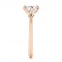 18k Rose Gold 18k Rose Gold Six Prong Solitaire Diamond Engagement Ring - Side View -  106728 - Thumbnail