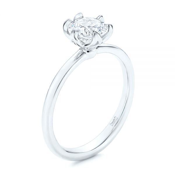 Six Prong Solitaire Diamond Engagement Ring - Image