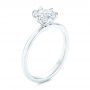 14k White Gold 14k White Gold Six Prong Solitaire Diamond Engagement Ring - Three-Quarter View -  106728 - Thumbnail