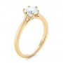18k Yellow Gold 18k Yellow Gold Six Prong Solitaire Diamond Engagement Ring - Three-Quarter View -  104092 - Thumbnail