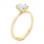 14k Yellow Gold 14k Yellow Gold Six Prong Solitaire Diamond Engagement Ring - Three-Quarter View -  106728 - Thumbnail