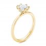 18k Yellow Gold 18k Yellow Gold Six Prong Solitaire Diamond Engagement Ring - Three-Quarter View -  106728 - Thumbnail