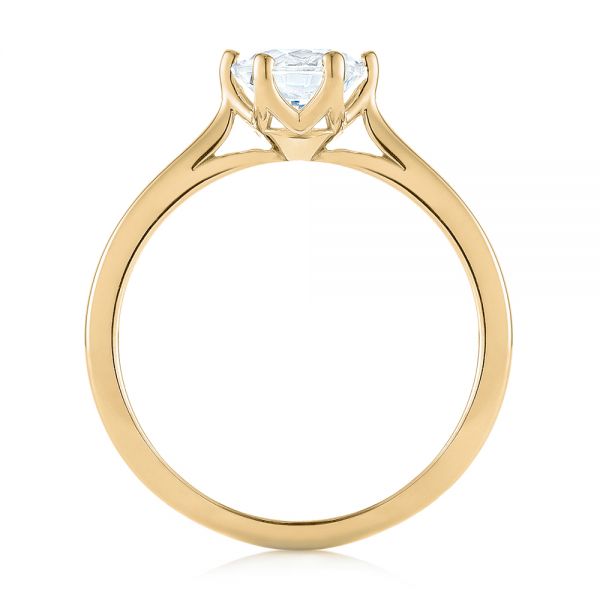 14k Yellow Gold 14k Yellow Gold Six Prong Solitaire Diamond Engagement Ring - Front View - 104092