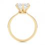14k Yellow Gold Six Prong Solitaire Diamond Engagement Ring - Front View -  105866 - Thumbnail