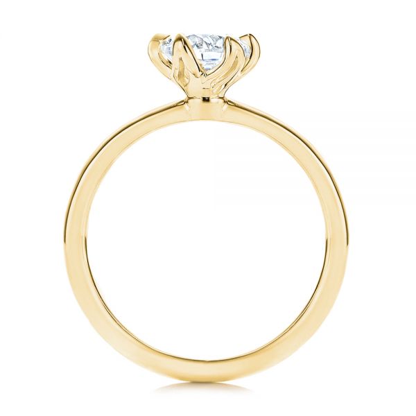 14k Yellow Gold 14k Yellow Gold Six Prong Solitaire Diamond Engagement Ring - Front View -  106728