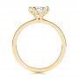 18k Yellow Gold 18k Yellow Gold Six Prong Solitaire Diamond Engagement Ring - Front View -  106728 - Thumbnail