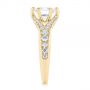 18k Yellow Gold 18k Yellow Gold Six Prong Tapered Diamond Engagement Ring - Side View -  104873 - Thumbnail