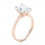 14k Rose Gold 14k Rose Gold Solitaire Diamond Engagement Ring - Three-Quarter View -  104210 - Thumbnail