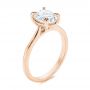 18k Rose Gold 18k Rose Gold Solitaire Diamond Engagement Ring - Three-Quarter View -  106437 - Thumbnail