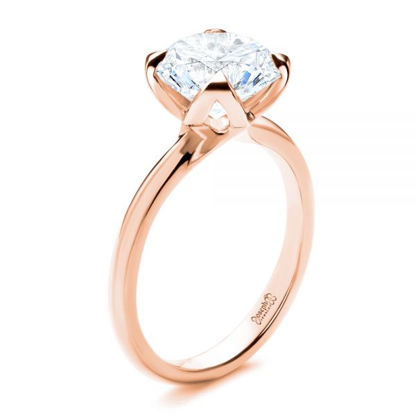 Solitaire Diamond Engagement Ring - Image