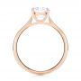 18k Rose Gold 18k Rose Gold Solitaire Diamond Engagement Ring - Front View -  103297 - Thumbnail