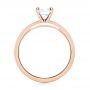 18k Rose Gold 18k Rose Gold Solitaire Diamond Engagement Ring - Front View -  103421 - Thumbnail