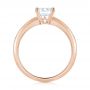 18k Rose Gold 18k Rose Gold Solitaire Diamond Engagement Ring - Front View -  103987 - Thumbnail