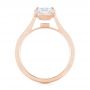 18k Rose Gold 18k Rose Gold Solitaire Diamond Engagement Ring - Front View -  104008 - Thumbnail