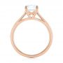 18k Rose Gold 18k Rose Gold Solitaire Diamond Engagement Ring - Front View -  104087 - Thumbnail