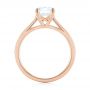 18k Rose Gold 18k Rose Gold Solitaire Diamond Engagement Ring - Front View -  104087 - Thumbnail