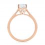 18k Rose Gold 18k Rose Gold Solitaire Diamond Engagement Ring - Front View -  104116 - Thumbnail