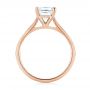18k Rose Gold 18k Rose Gold Solitaire Diamond Engagement Ring - Front View -  104180 - Thumbnail